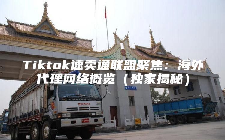 Tiktok速卖通联盟聚焦：海外代理网络概览独家揭秘