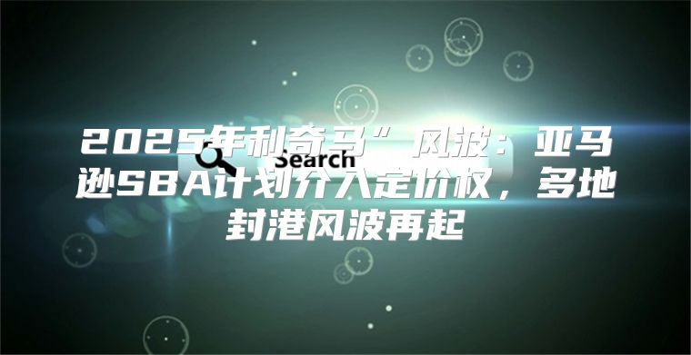 2025年利奇马”风波：亚马逊SBA计划介入定价权，多地封港风波再起