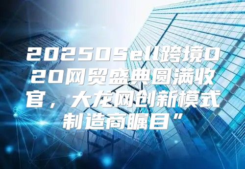 2025OSell跨境O2O网贸盛典圆满收官，大龙网创新模式制造商瞩目”