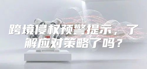 跨境侵权预警提示，了解应对策略了吗？