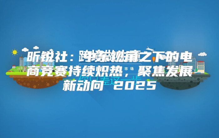 昕锐社：中东视角之下的电商竞赛持续炽热，聚焦发展新动向 2025