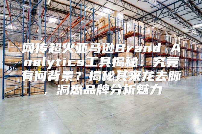 网传超火亚马逊Brand Analytics工具揭秘：究竟有何背景？揭秘其来龙去脉，洞悉品牌分析魅力