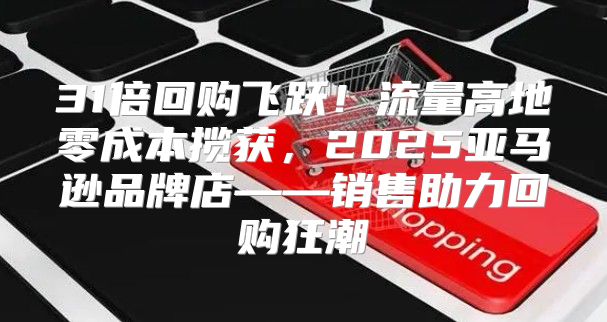 31倍回购飞跃！流量高地零成本揽获，2025亚马逊品牌店——销售助力回购狂潮