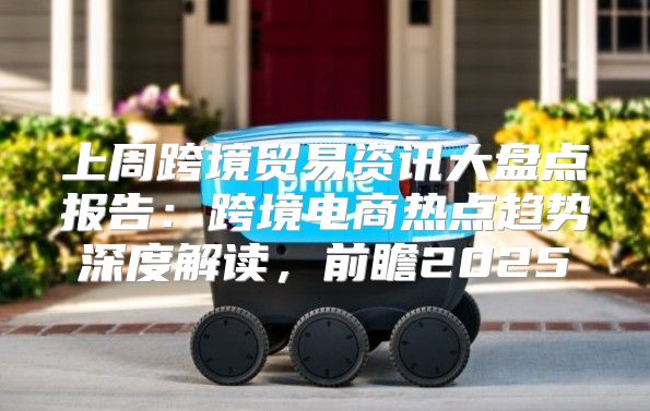 上周跨境贸易资讯大盘点报告：跨境电商热点趋势深度解读，前瞻2025