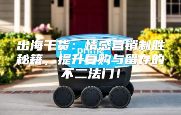 出海干货：情感营销制胜秘籍，提升复购与留存的不二法门！