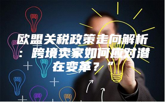 欧盟关税政策走向解析：跨境卖家如何应对潜在变革？”