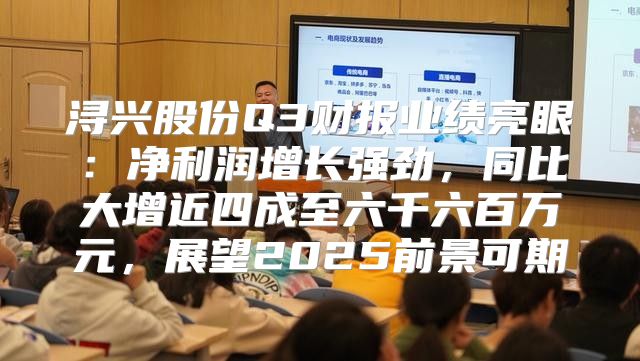 浔兴股份Q3财报业绩亮眼：净利润增长强劲，同比大增近四成至六千六百万元，展望2025前景可期