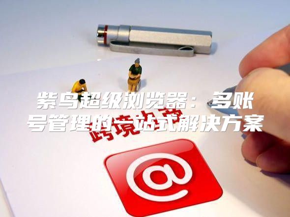 紫鸟超级浏览器：多账号管理的一站式解决方案