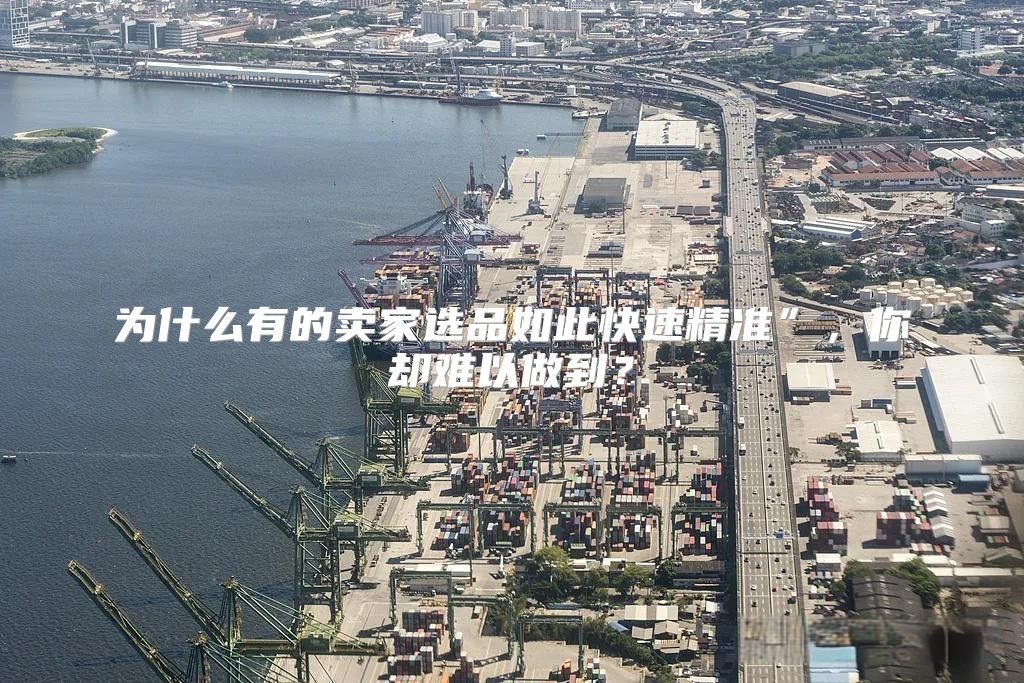 为什么有的卖家选品如此快速精准”，你却难以做到？