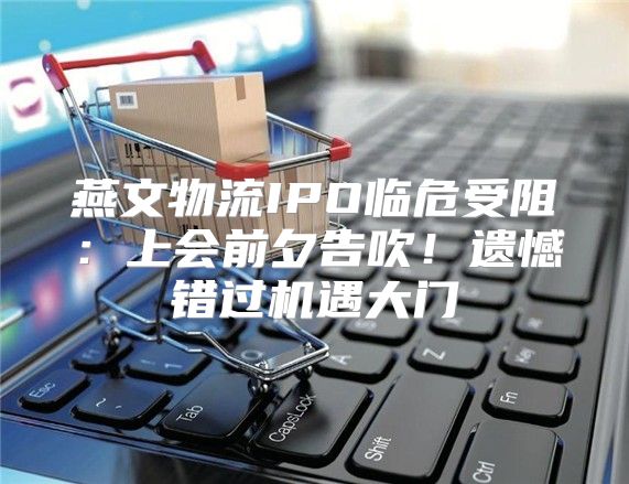 燕文物流IPO临危受阻：上会前夕告吹！遗憾错过机遇大门