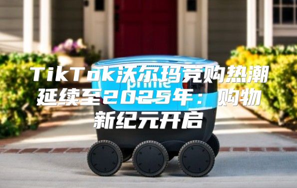 TikTok沃尔玛竞购热潮延续至2025年：购物新纪元开启