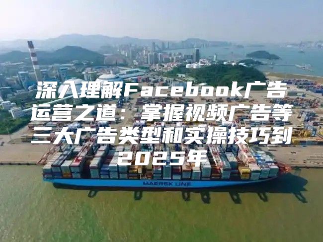 深入理解Facebook广告运营之道：掌握视频广告等三大广告类型和实操技巧到2025年