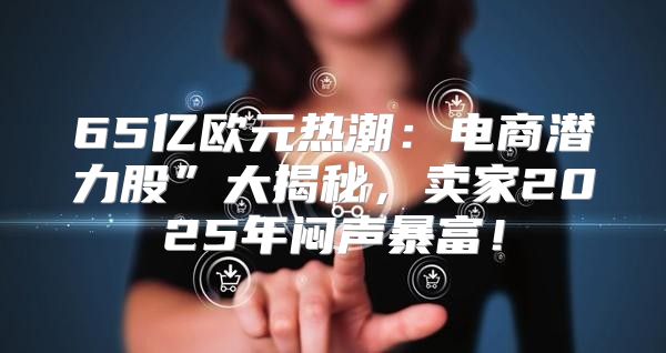 65亿欧元热潮：电商潜力股”大揭秘，卖家2025年闷声暴富！