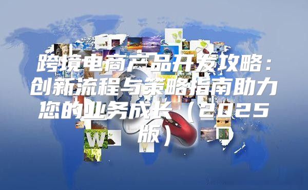 跨境电商产品开发攻略：创新流程与策略指南助力您的业务成长2025版