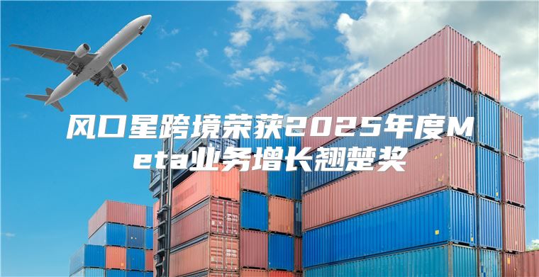 风口星跨境荣获2025年度Meta业务增长翘楚奖