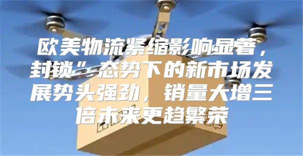 欧美物流紧缩影响显著，封锁”态势下的新市场发展势头强劲，销量大增三倍未来更趋繁荣