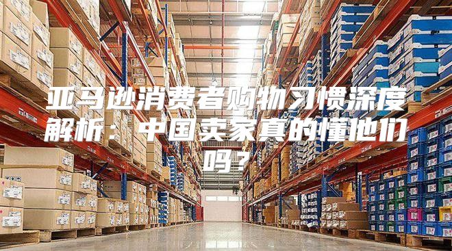 亚马逊消费者购物习惯深度解析：中国卖家真的懂他们吗？