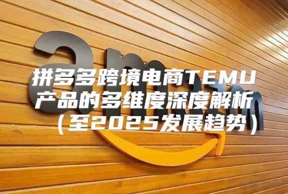 拼多多跨境电商TEMU产品的多维度深度解析至2025发展趋势