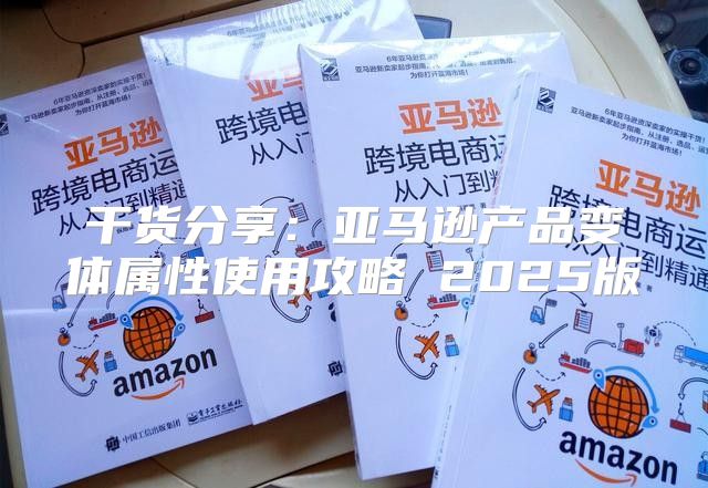 干货分享：亚马逊产品变体属性使用攻略 2025版