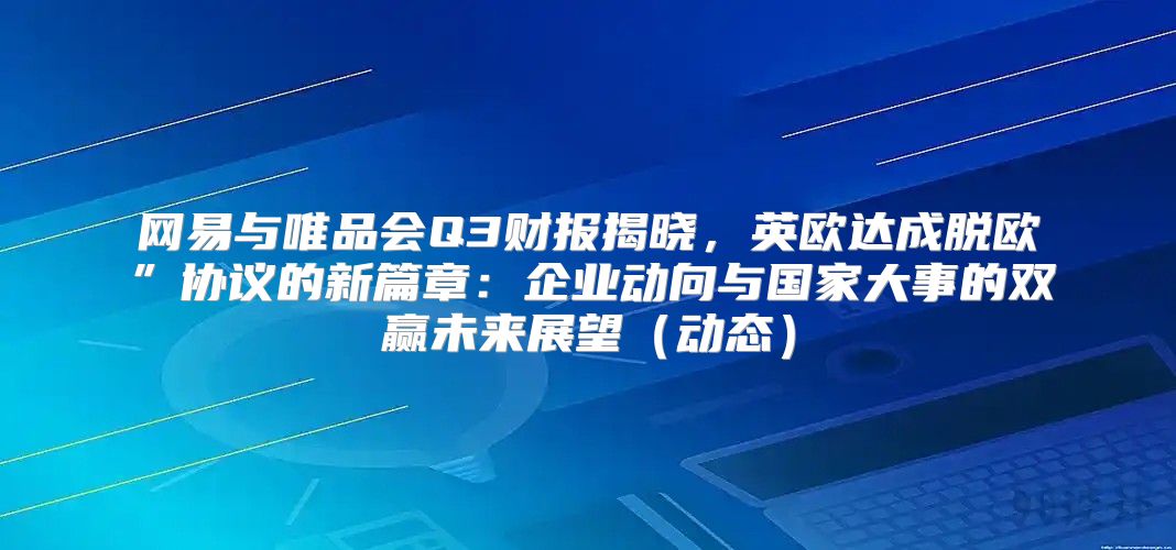 网易与唯品会Q3财报揭晓，英欧达成脱欧”协议的新篇章：企业动向与国家大事的双赢未来展望动态