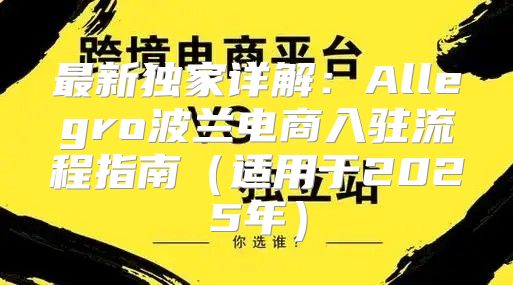 最新独家详解：Allegro波兰电商入驻流程指南适用于2025年