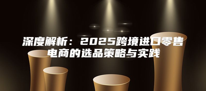 深度解析：2025跨境进口零售电商的选品策略与实践