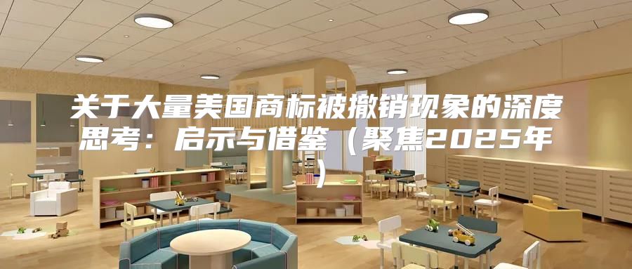 关于大量美国商标被撤销现象的深度思考：启示与借鉴聚焦2025年