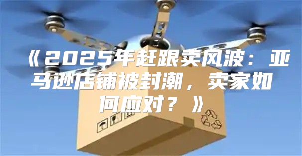 2025年赶跟卖风波：亚马逊店铺被封潮，卖家如何应对？