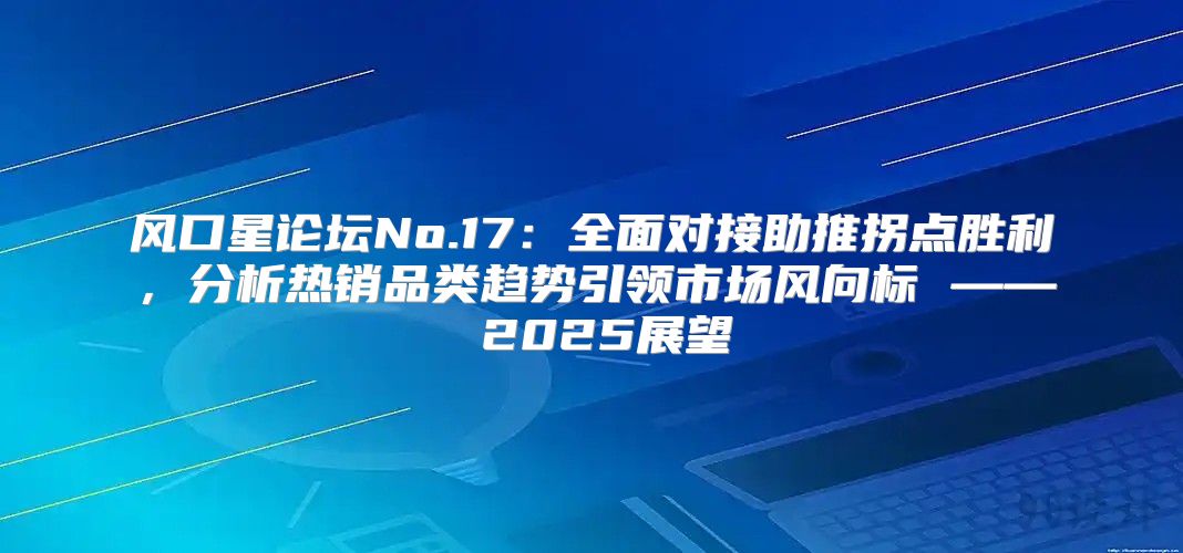 风口星论坛No.17：全面对接助推拐点胜利，分析热销品类趋势引领市场风向标 —— 2025展望