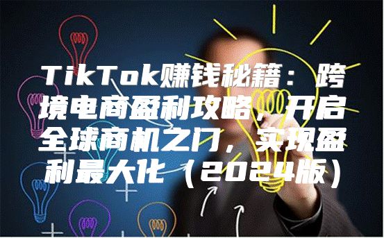 TikTok赚钱秘籍：跨境电商盈利攻略，开启全球商机之门，实现盈利最大化2025版
