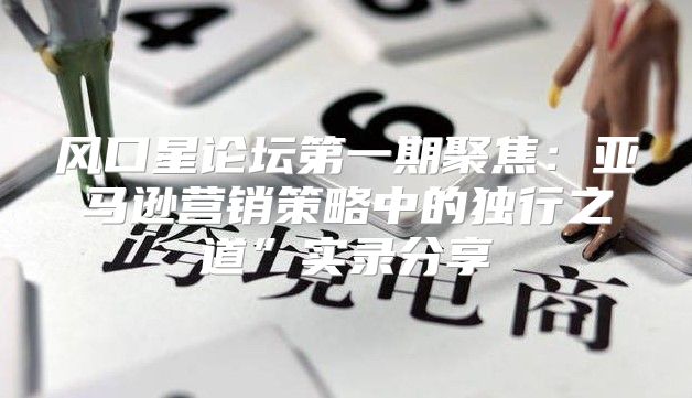 风口星论坛第一期聚焦：亚马逊营销策略中的独行之道”实录分享
