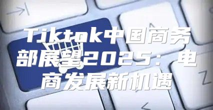 Tiktok中国商务部展望2025电商发展新机遇