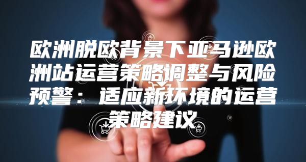 欧洲脱欧背景下亚马逊欧洲站运营策略调整与风险预警：适应新环境的运营策略建议