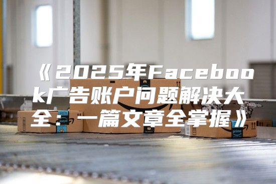 2025年Facebook广告账户问题解决大全：一篇文章全掌握