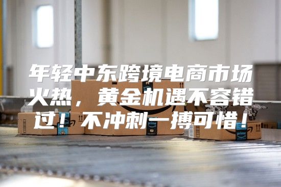 年轻中东跨境电商市场火热，黄金机遇不容错过！不冲刺一搏可惜！