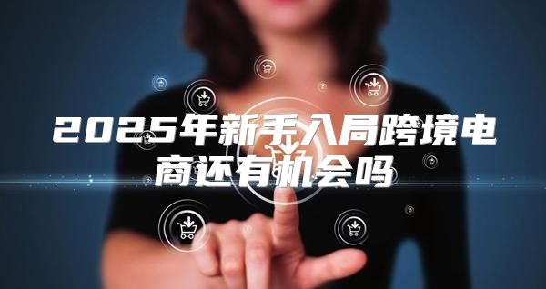 2025年新手入局跨境电商还有机会吗