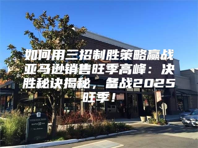 如何用三招制胜策略赢战亚马逊销售旺季高峰：决胜秘诀揭秘，备战2025旺季！