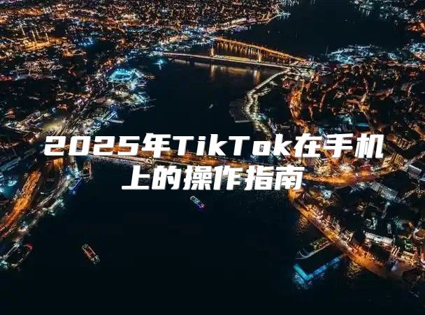 2025年TikTok在手机上的操作指南
