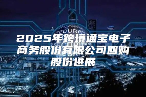 2025年跨境通宝电子商务股份有限公司回购股份进展