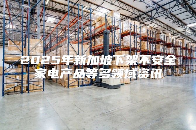 2025年新加坡下架不安全家电产品等多领域资讯