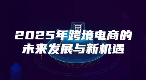 2025年跨境电商的未来发展与新机遇