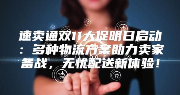 速卖通双11大促明日启动：多种物流方案助力卖家备战，无忧配送新体验！