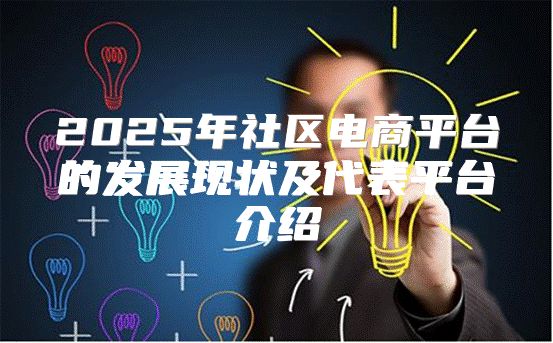 2025年社区电商平台的发展现状及代表平台介绍
