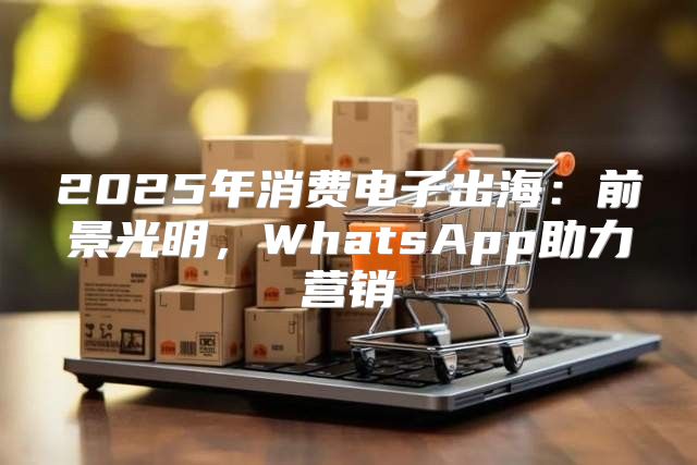 2025年消费电子出海：前景光明，WhatsApp助力营销