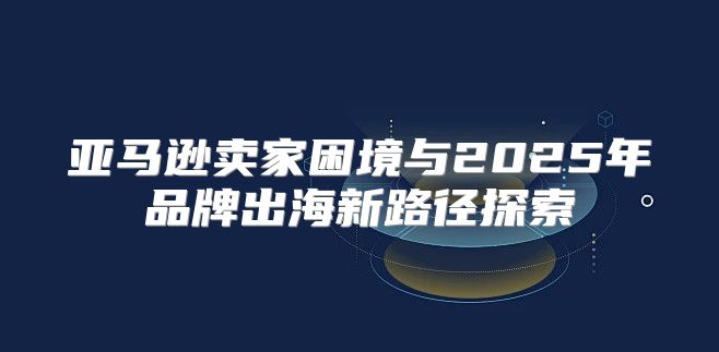 亚马逊卖家困境与2025年品牌出海新路径探索