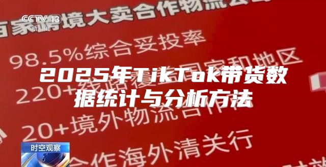 2025年TikTok带货数据统计与分析方法