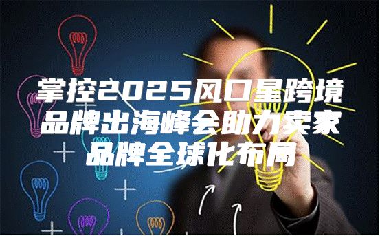 掌控2025风口星跨境品牌出海峰会助力卖家品牌全球化布局
