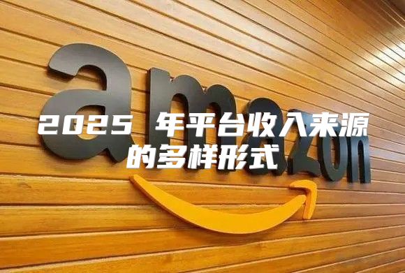 2025 年平台收入来源的多样形式