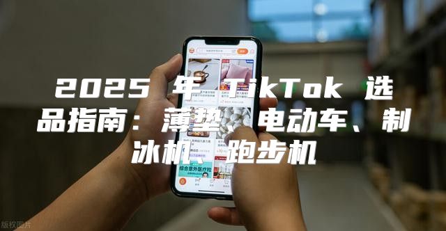 2025 年 TikTok 选品指南：薄垫、电动车、制冰机、跑步机