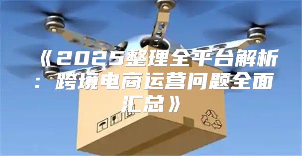 2025整理全平台解析：跨境电商运营问题全面汇总